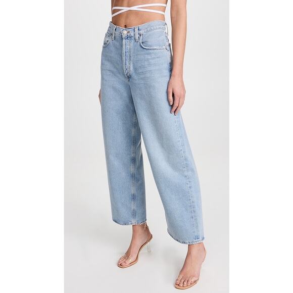 AGOLDE Denim - AGOLDE Low Slung Baggy Petite 25 Void Jeans Wide Leg Denim